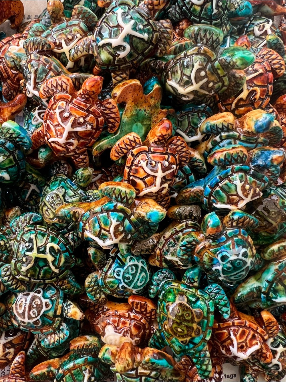 Puerto Rico Taino Sun Sea Turtle Pendant.